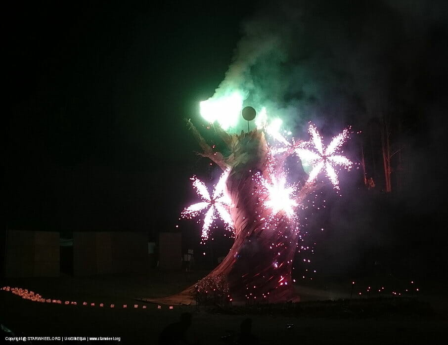 Woodford Festival 2016 Fire Ceremony